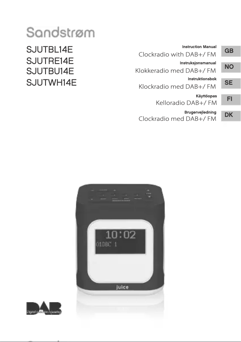 Page 1 de la notice Manuel utilisateur Sandstrøm SJUTBU14E