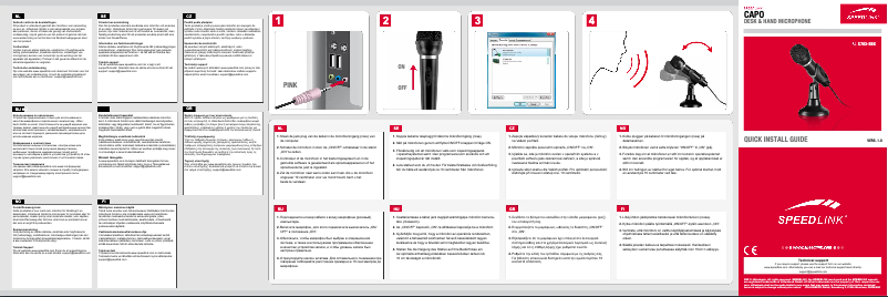 Page 1 of the manual User Manual Speed-Link Capo