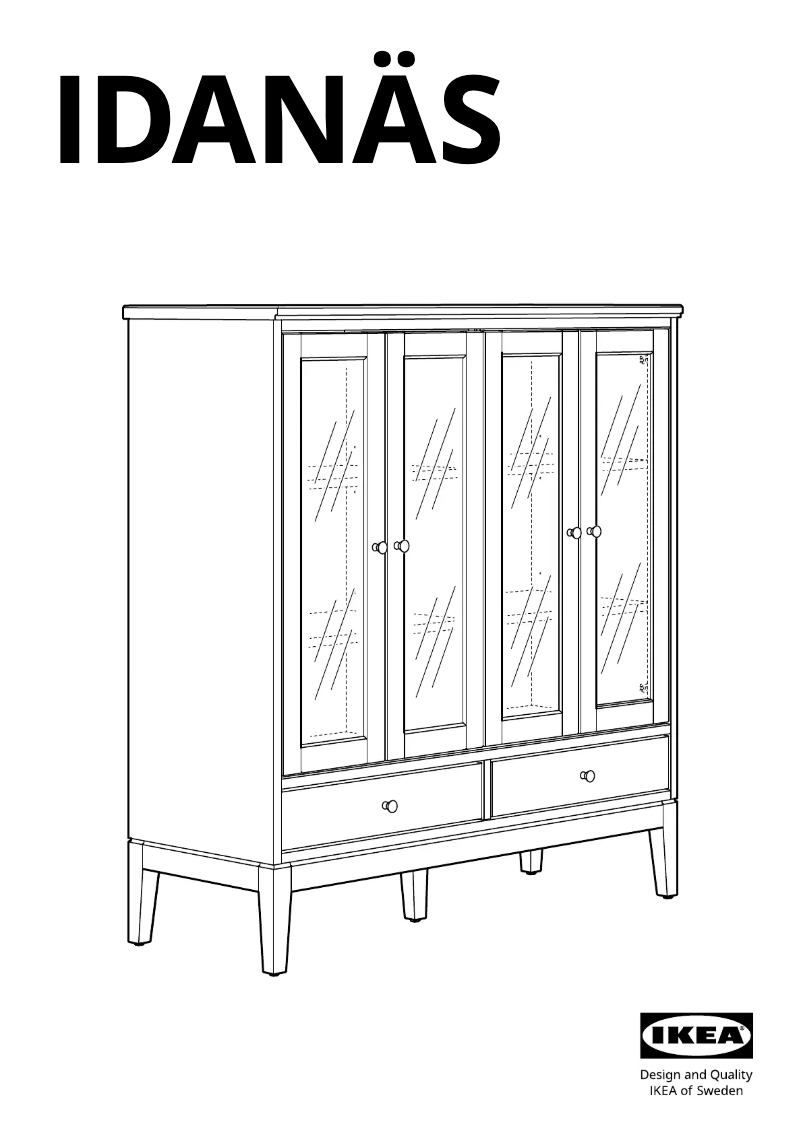 Page 1 de la notice Manuel utilisateur Ikea IDANÄS 004.960.34
