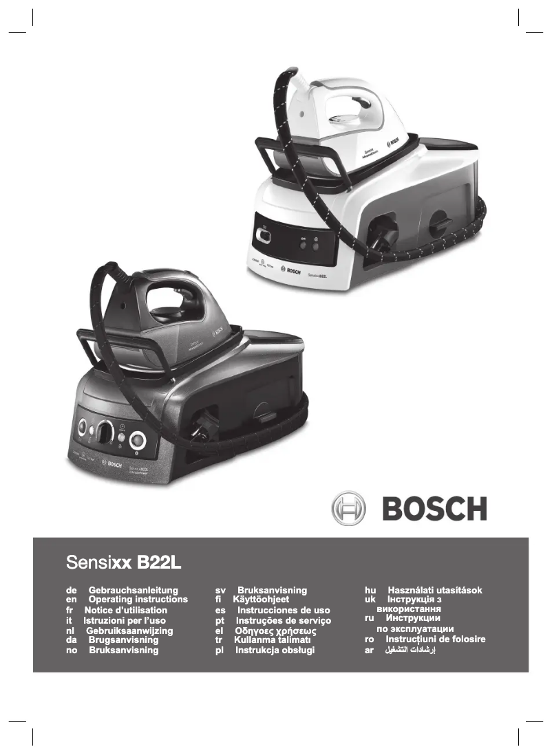 Page 1 de la notice Manuel utilisateur Bosch Sensixx B22L TDS2210