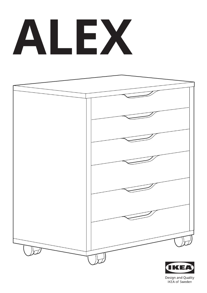 Page 1 de la notice Manuel utilisateur Ikea ALEX 804.854.23
