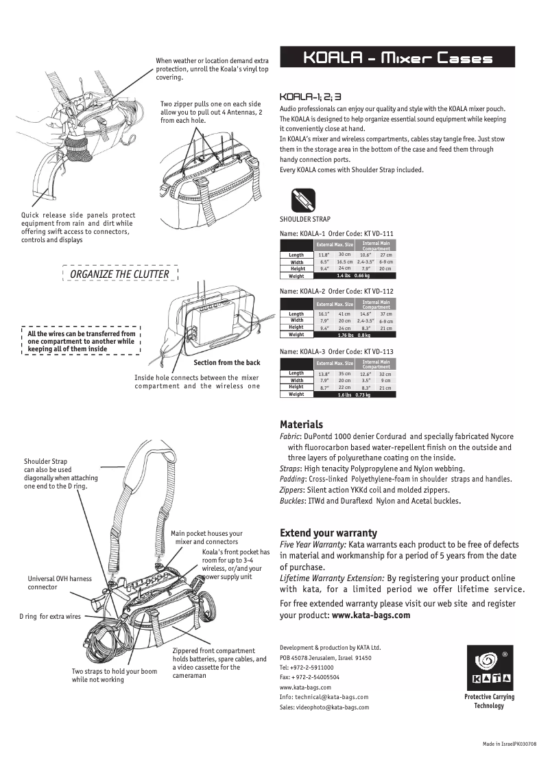 Page 1 de la notice Manuel utilisateur Kata Koala-2