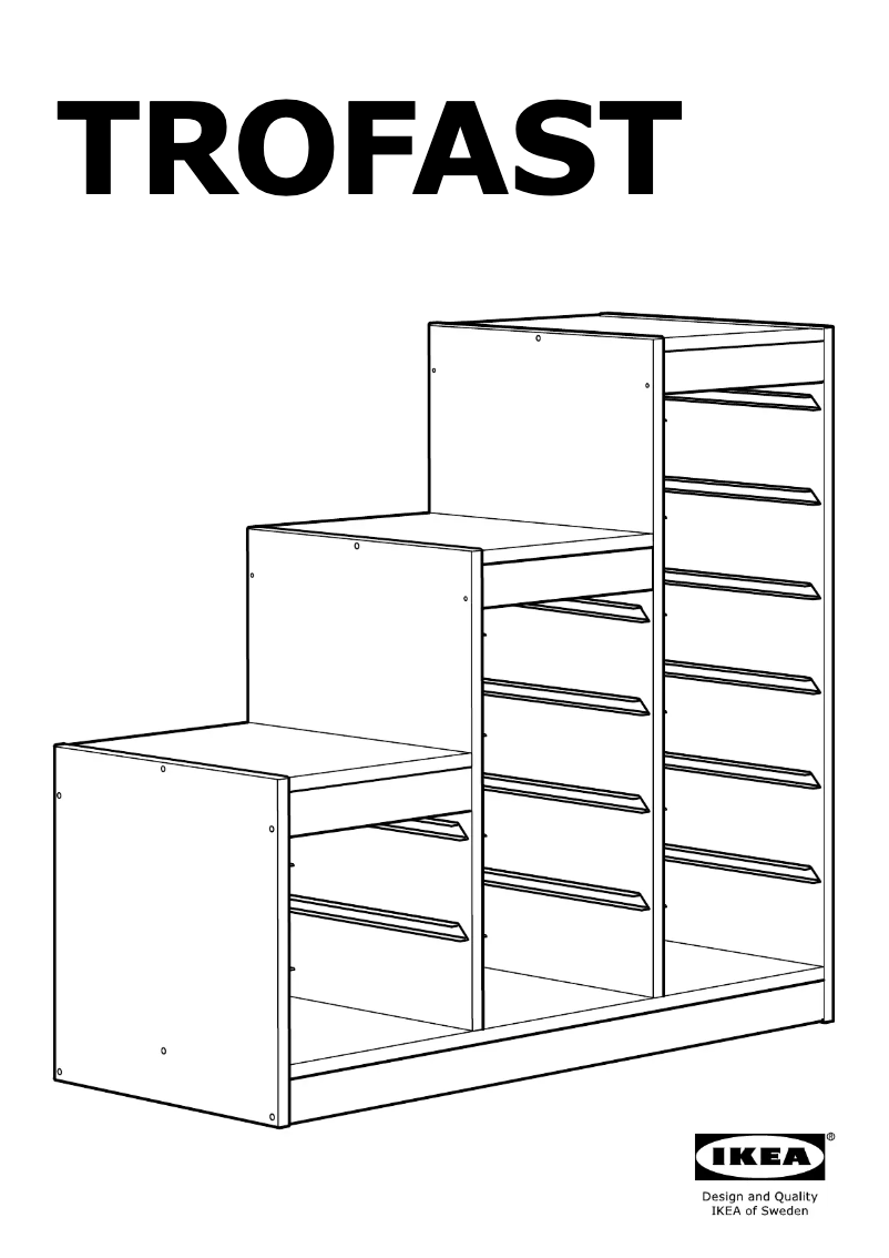 Page 1 de la notice Manuel utilisateur Ikea TROFAST 803.514.33