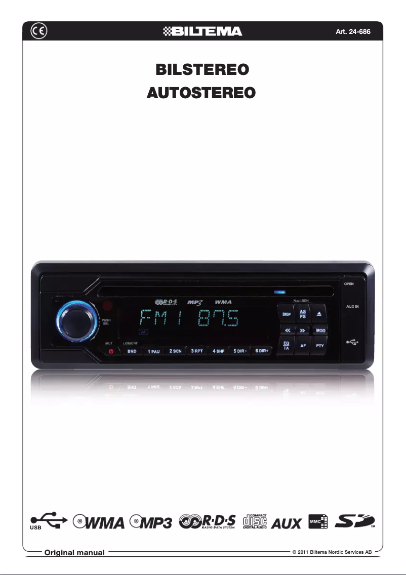 Page 1 de la notice Manuel utilisateur Biltema 24-686