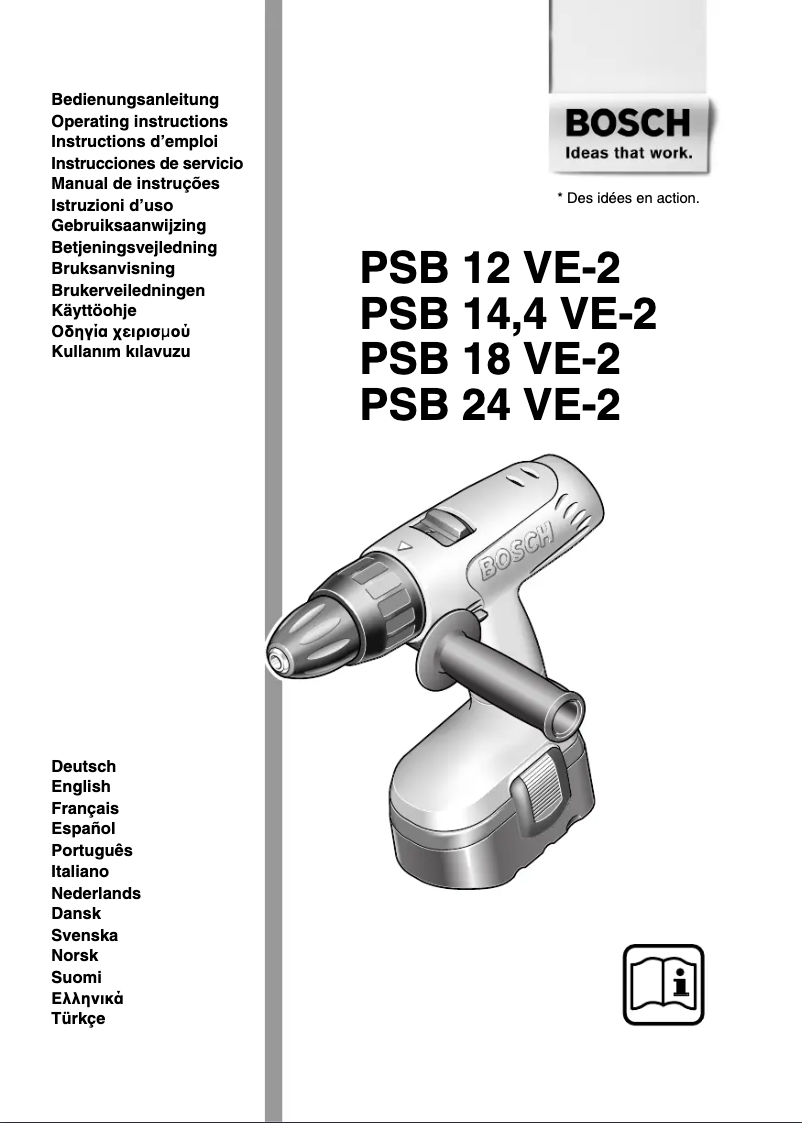 Page 1 of the manual User Manual Bosch PSB 12 VE-2