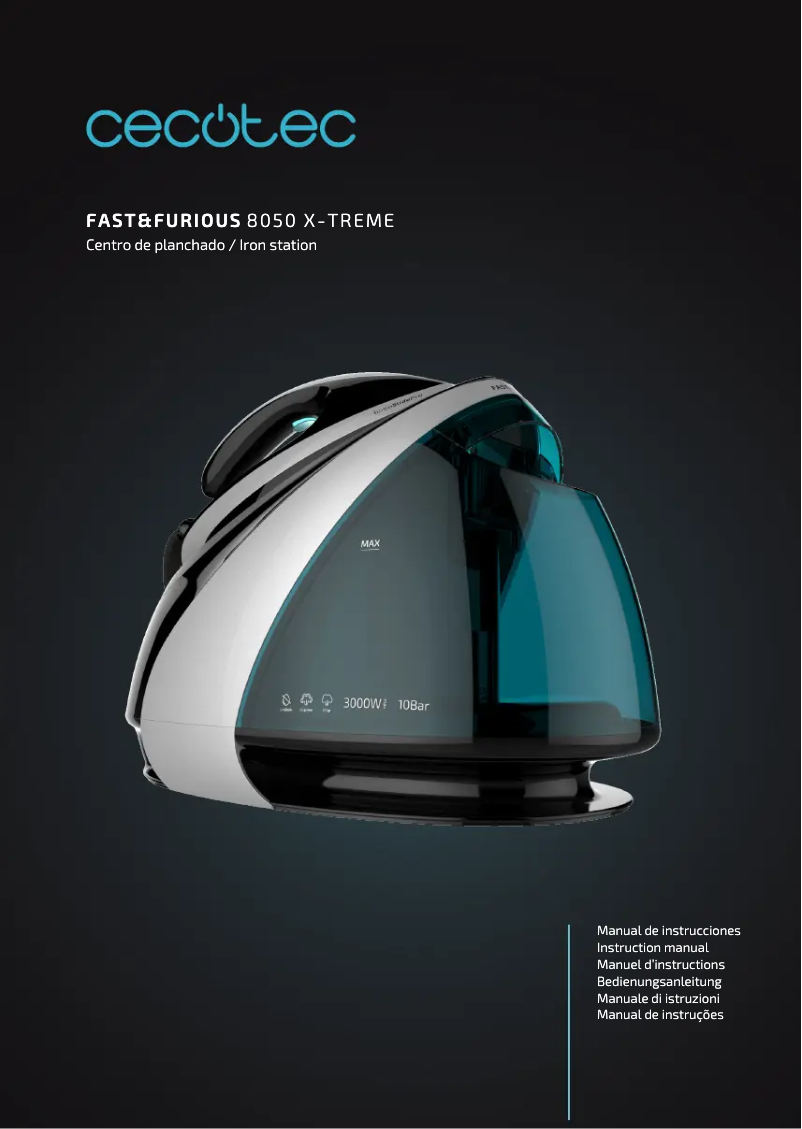 Página 1 del manual Manual de usuario Cecotec Fast&Furious 8050 X-Treme