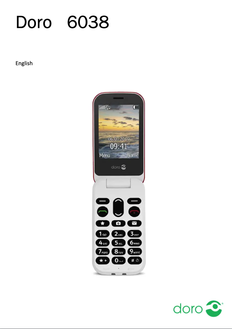 Imagen de la primera página del manual del dispositivo 6038