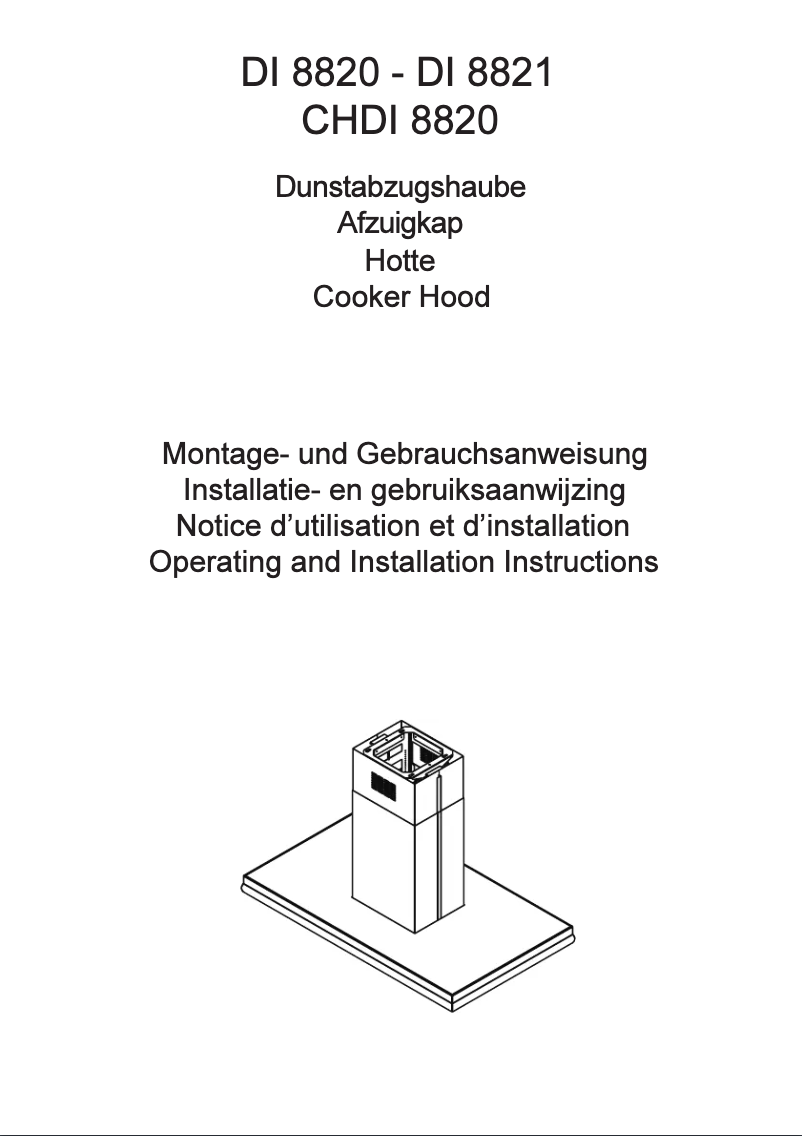 Page 1 de la notice Manuel utilisateur AEG CHDI 8820