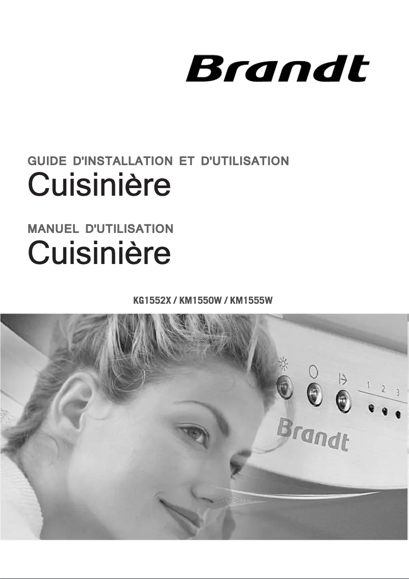 Página 1 del manual Manual de usuario Brandt KM1555W