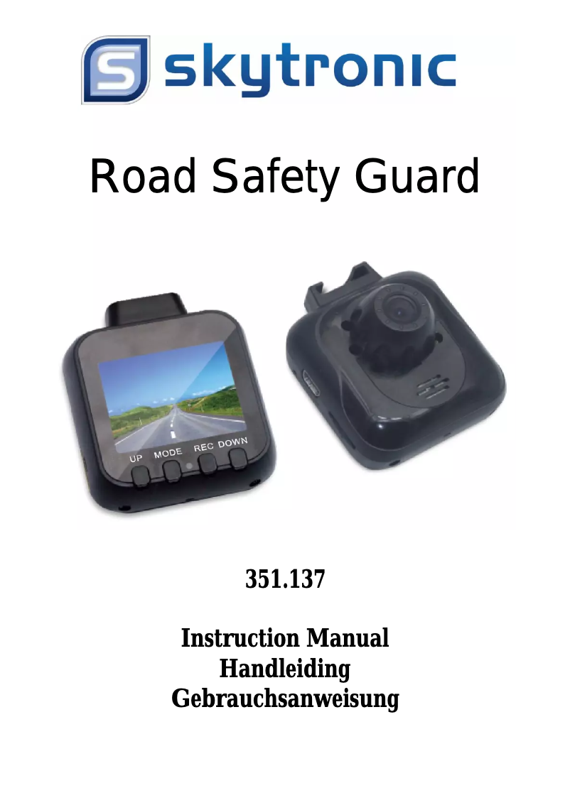 Page 1 de la notice Manuel utilisateur Skytronic 351.137