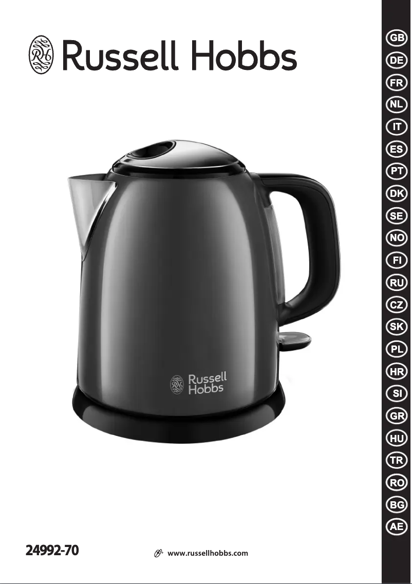 Page 1 de la notice Manuel utilisateur Russell Hobbs 24992-70