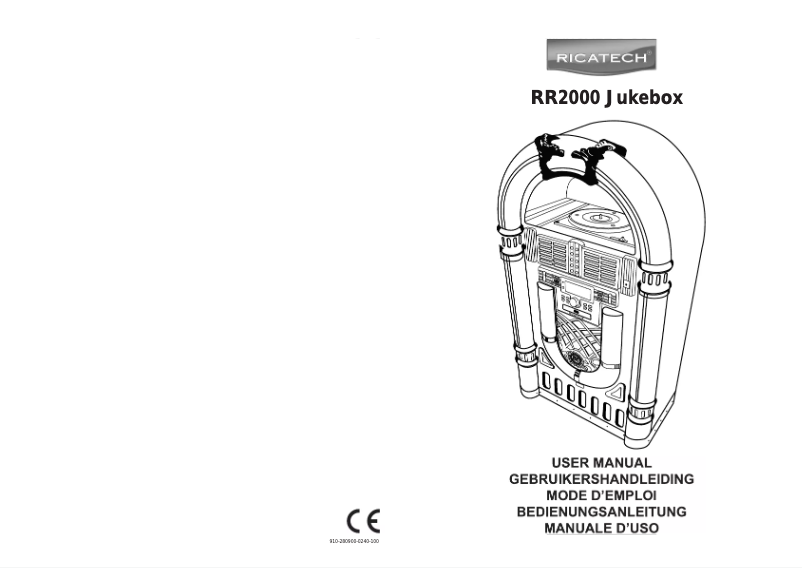 Página 1 del manual Manual de usuario Ricatech RR2000