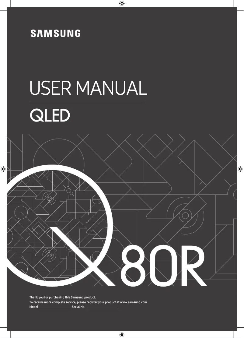 Página 1 del manual Manual de usuario Samsung QLED QE65Q80R