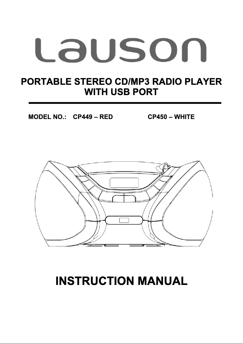 Page 1 de la notice Manuel utilisateur Lauson CP450