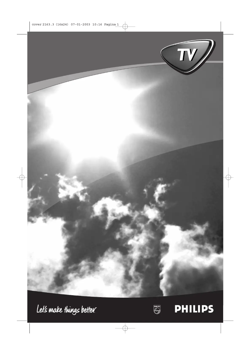 Page 1 of the manual User Manual Philips 34PT9420