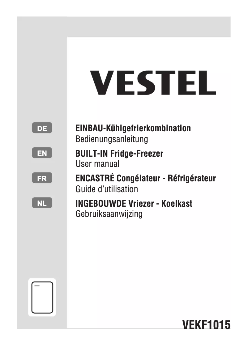 Page 1 de la notice Manuel utilisateur Vestel VEKF1015