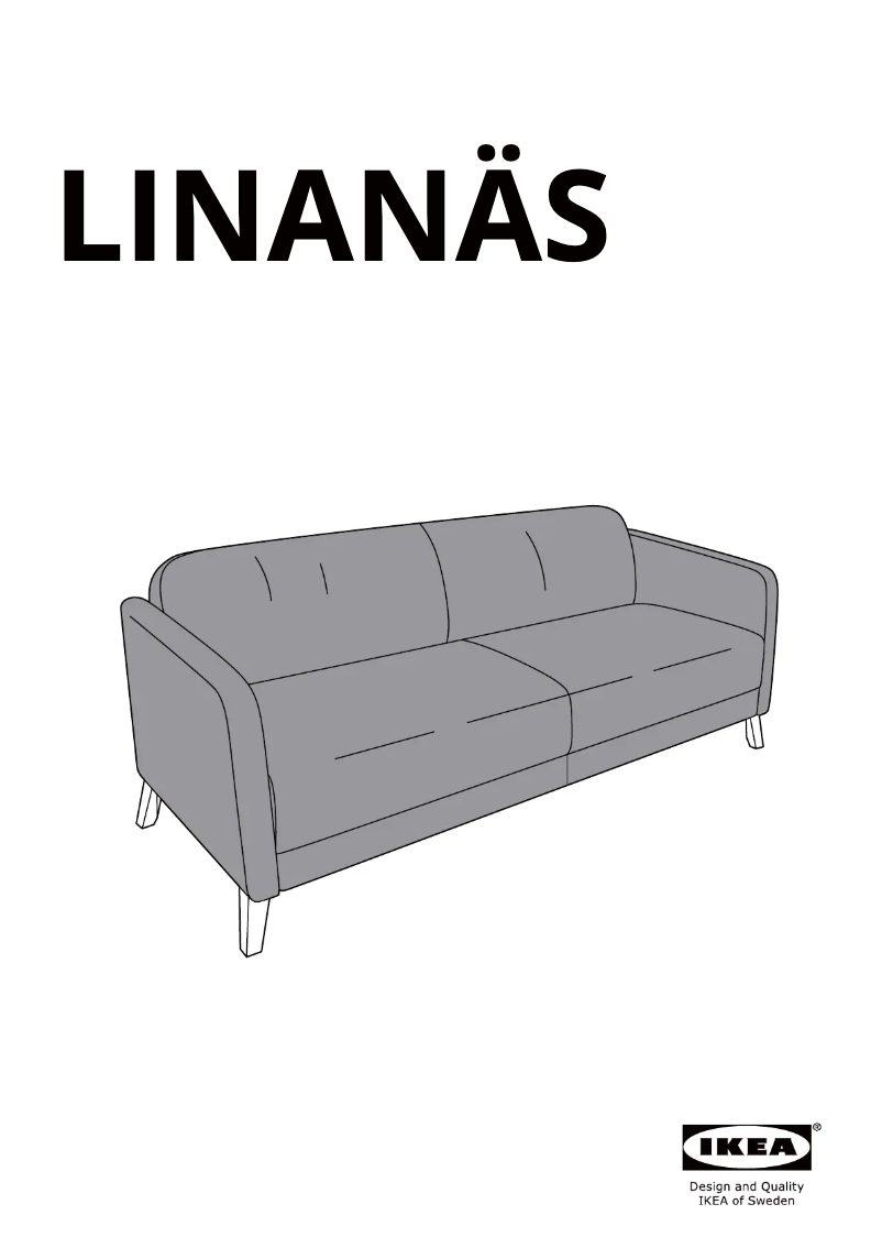 Page 1 de la notice Manuel utilisateur Ikea LINANÄS 705.122.38