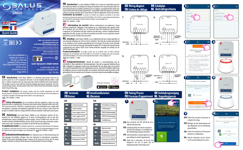 Página 1 del manual Manual de usuario Salus SR600