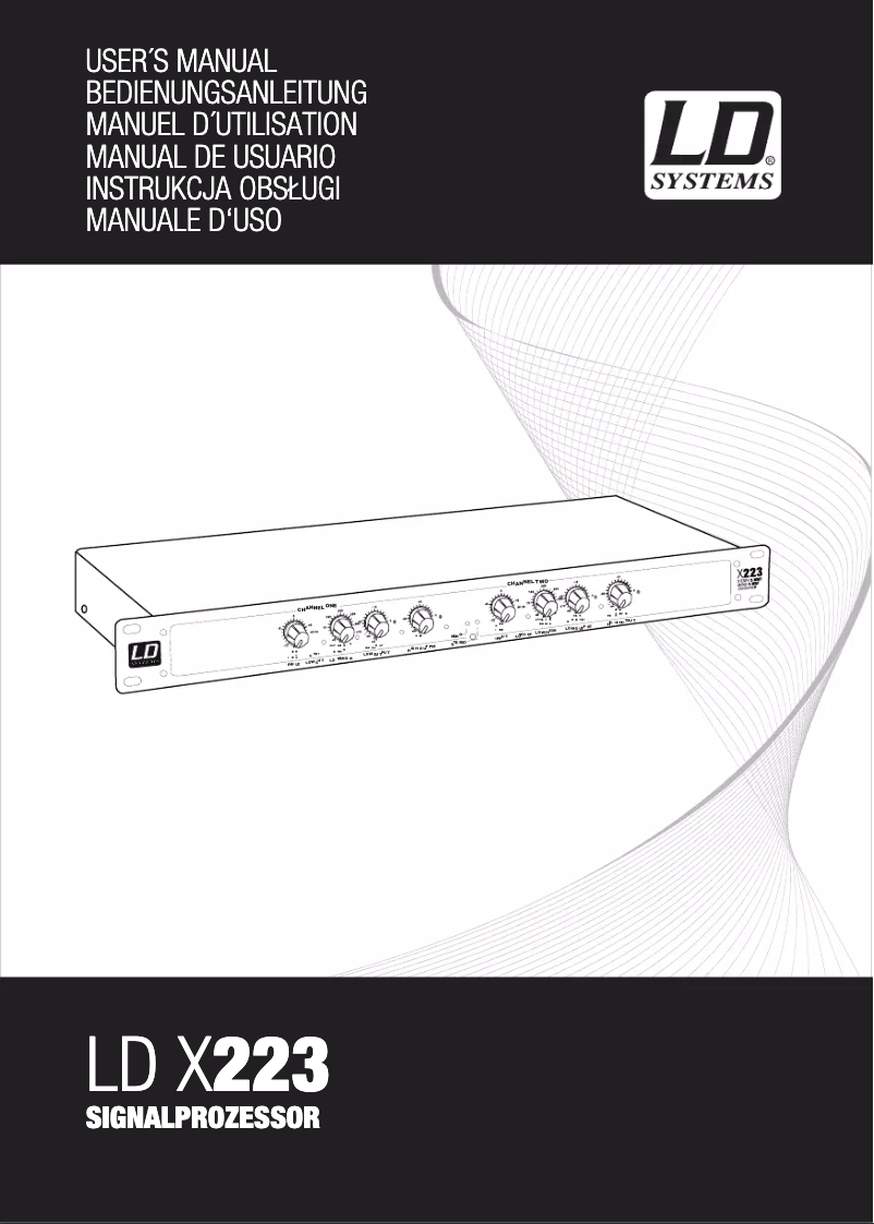 Page 1 de la notice Manuel utilisateur LD Systems LDU508CS4