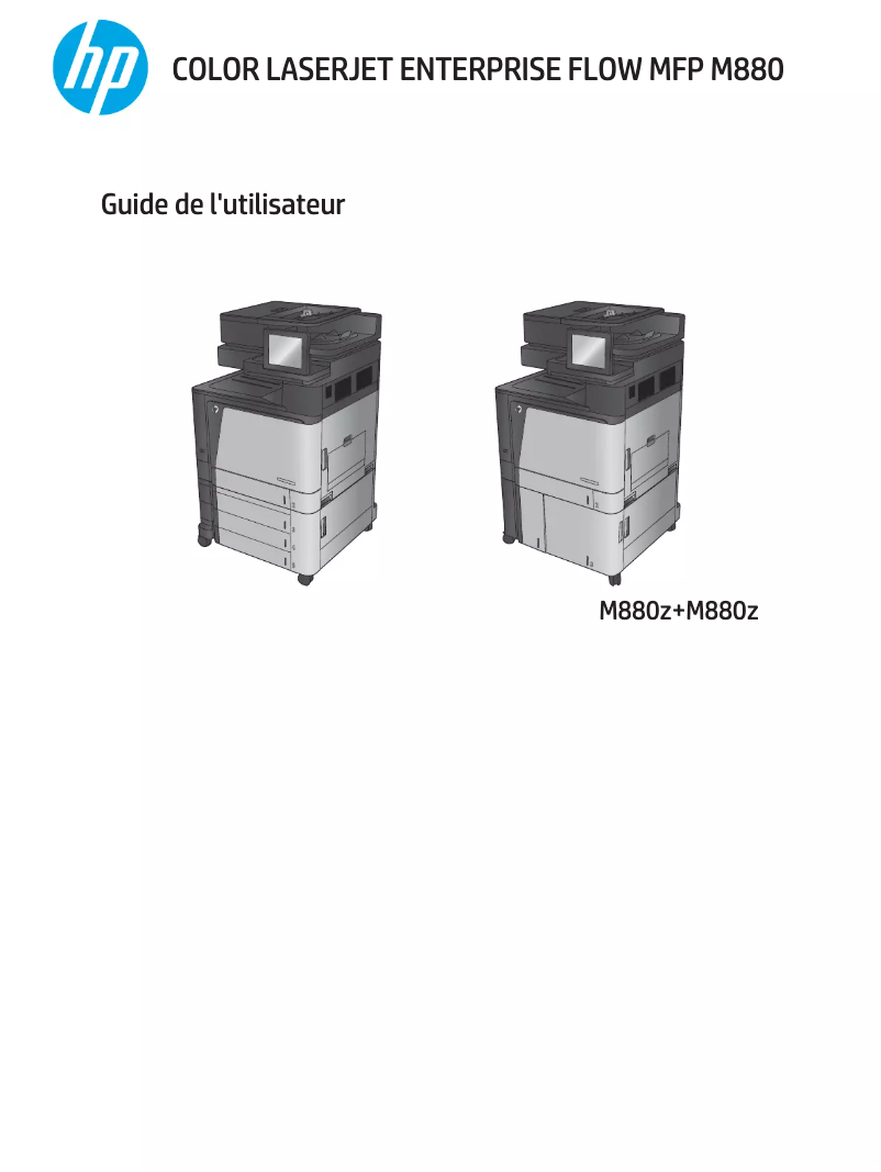 Página 1 del manual Manual de usuario HP Color LaserJet Enterprise Flow MFP M880