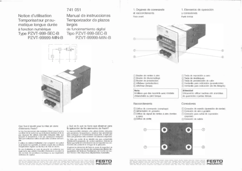 Page 1 de la notice Manuel utilisateur Festo PZVT-99999-MIN-B
