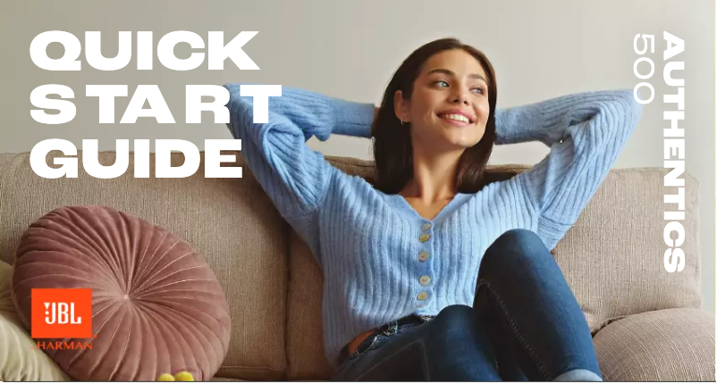 Page 1 de la notice Manuel utilisateur JBL Authentics 500