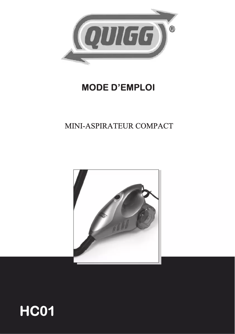 Página 1 del manual Manual de usuario Quigg HC01