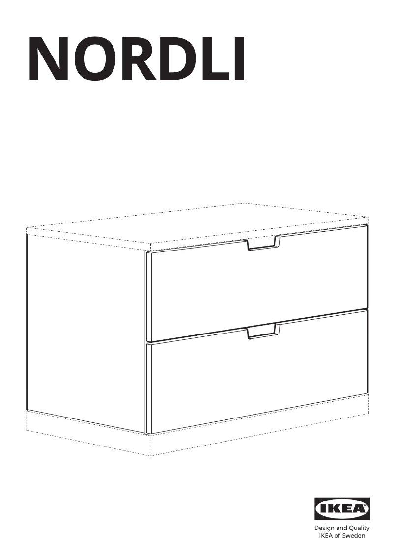 Page 1 de la notice Manuel utilisateur Ikea NORDLI 603.658.55