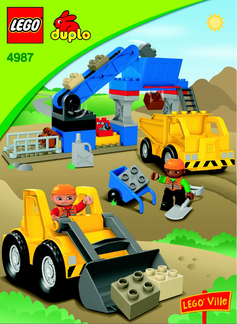 Page 1 de la notice Manuel utilisateur Lego Duplo 4987
