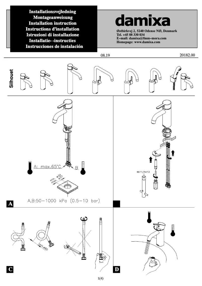 Page 1 de la notice Manuel utilisateur Damixa 7462046