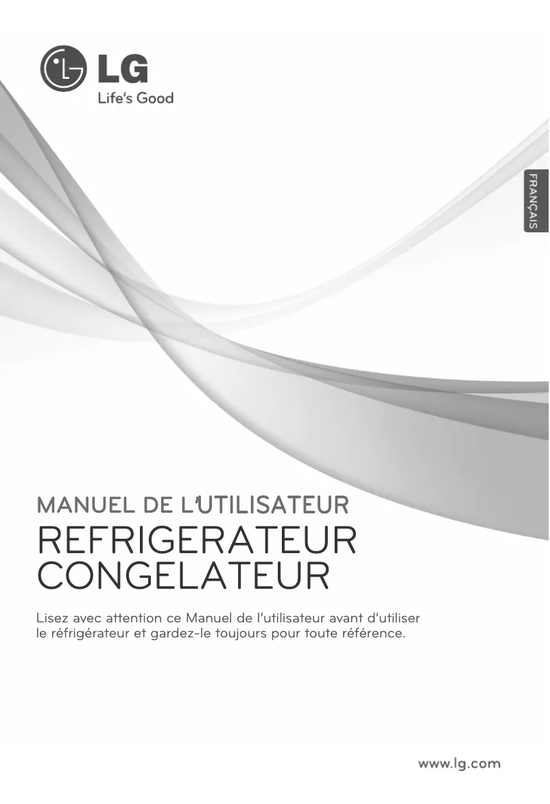 Page 1 de la notice Manuel utilisateur LG GC-B212SLK