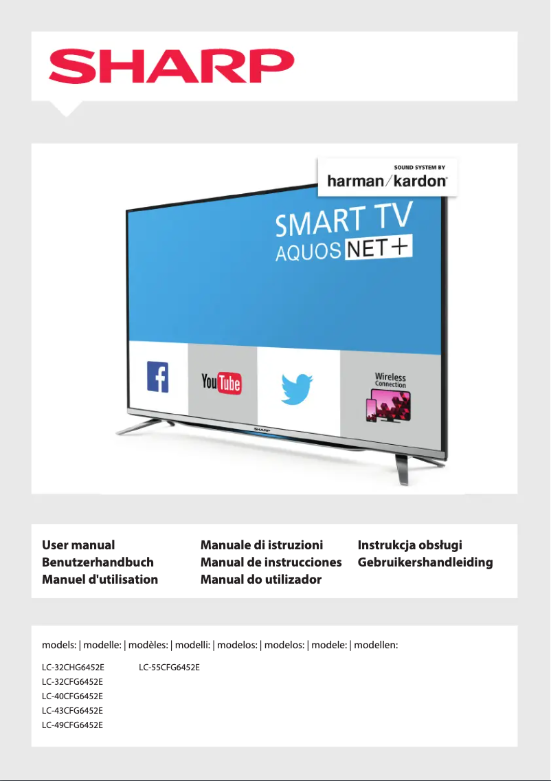 Página 1 del manual Manual de usuario Sharp LC-43CFG6452E