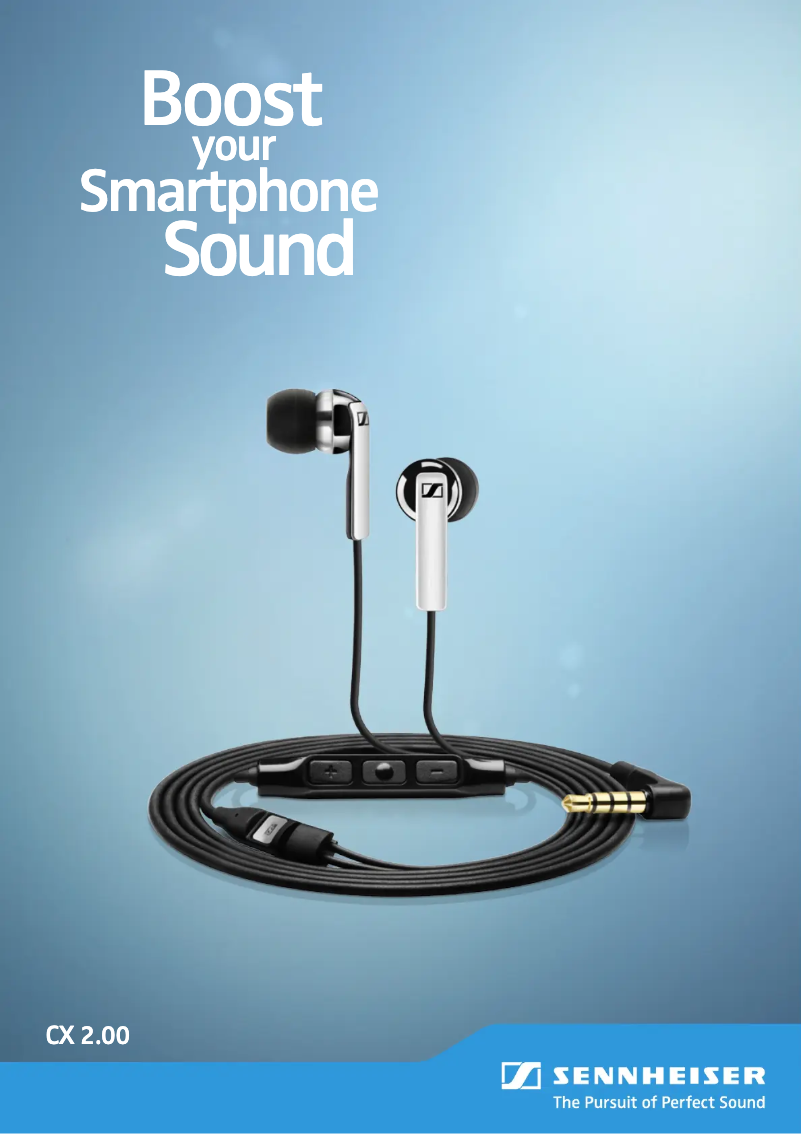 Page 1 de la notice Fiche technique Sennheiser CX 2.00