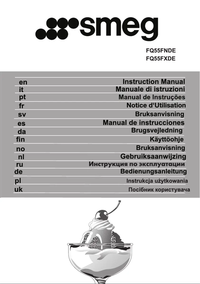 Página 1 del manual Manual de usuario Smeg FQ55FXDE