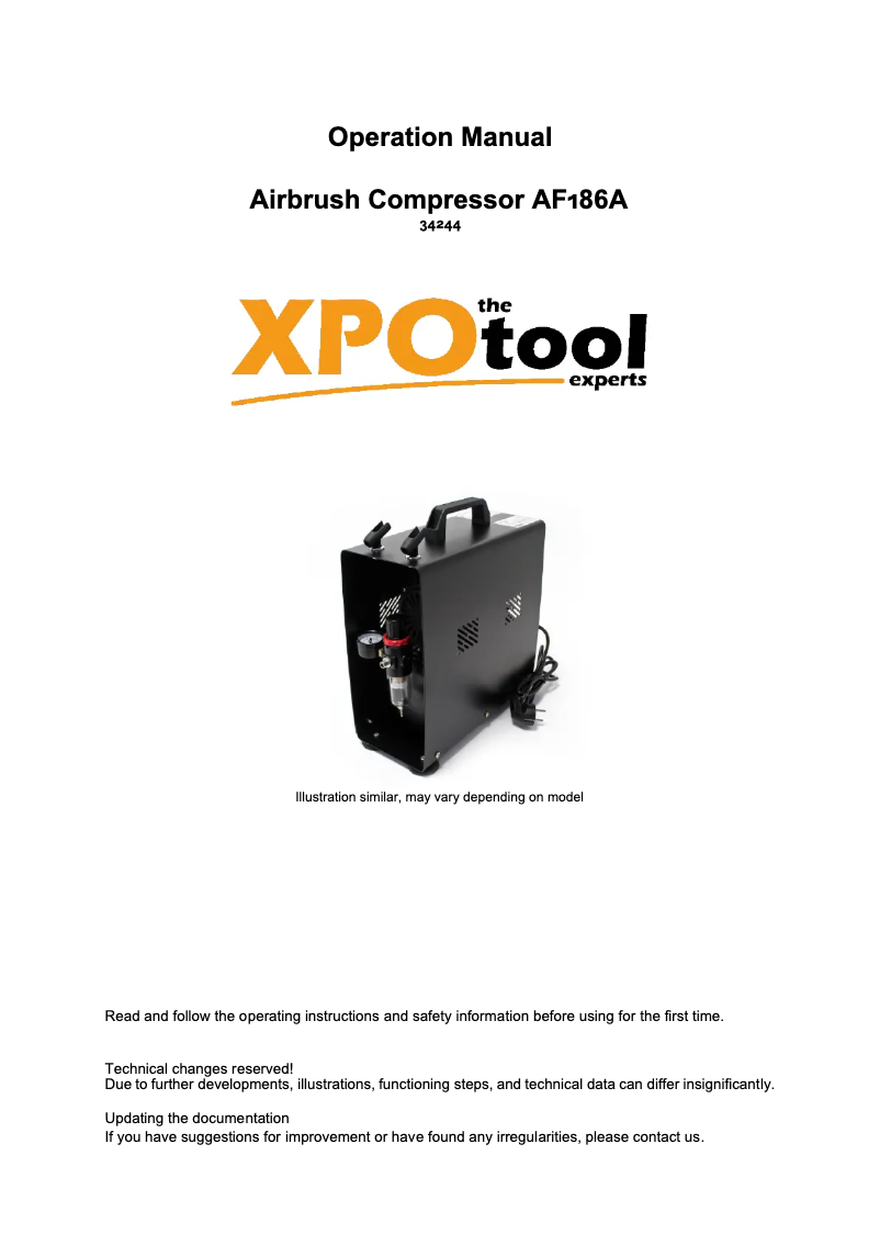 Page 1 de la notice Manuel utilisateur WilTec AF186A