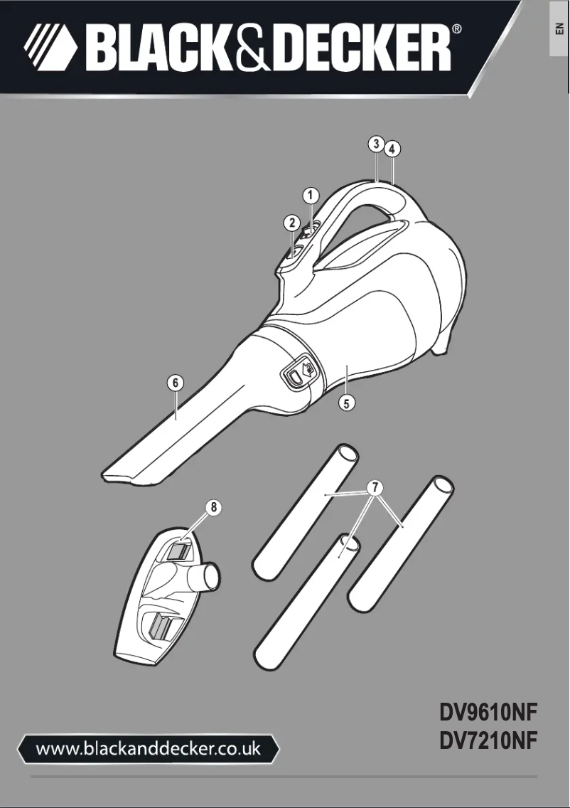 Page n°1 - Manuel utilisateur Black & Decker DV7210NF