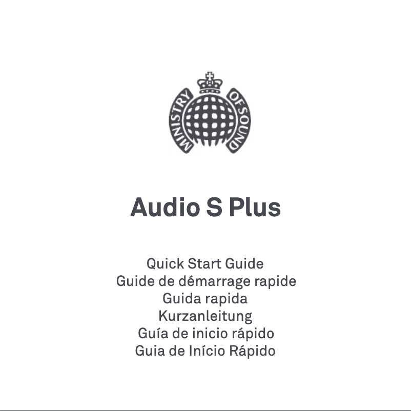 Page 1 of the manual User Manual Ministry of Sound Audio S Plus