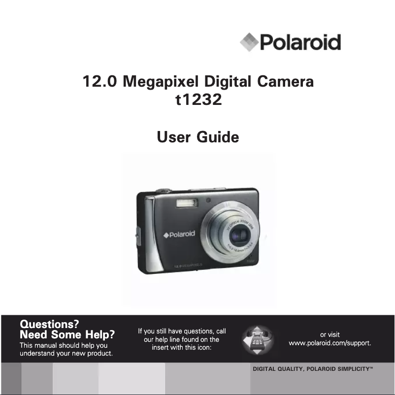 Página 1 del manual Manual de usuario Polaroid t1232