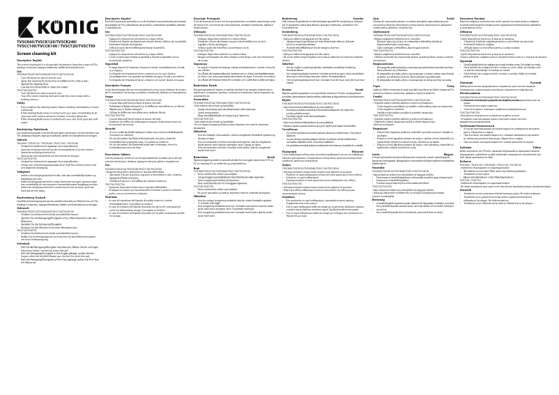 Page 1 de la notice Manuel utilisateur Konig TVCCK100