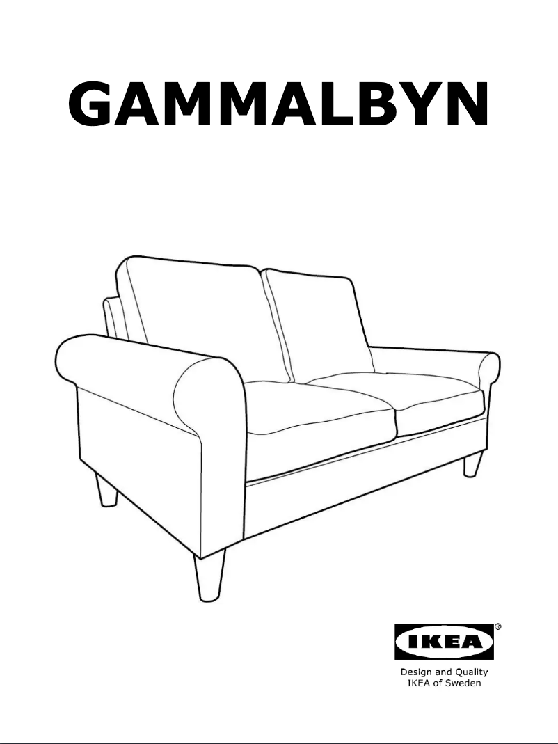 Page 1 de la notice Manuel utilisateur Ikea GAMMALBYN 304.732.53
