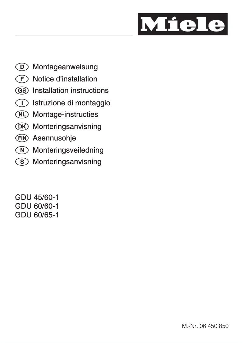 Page 1 de la notice Manuel utilisateur Miele G 1220 SCU