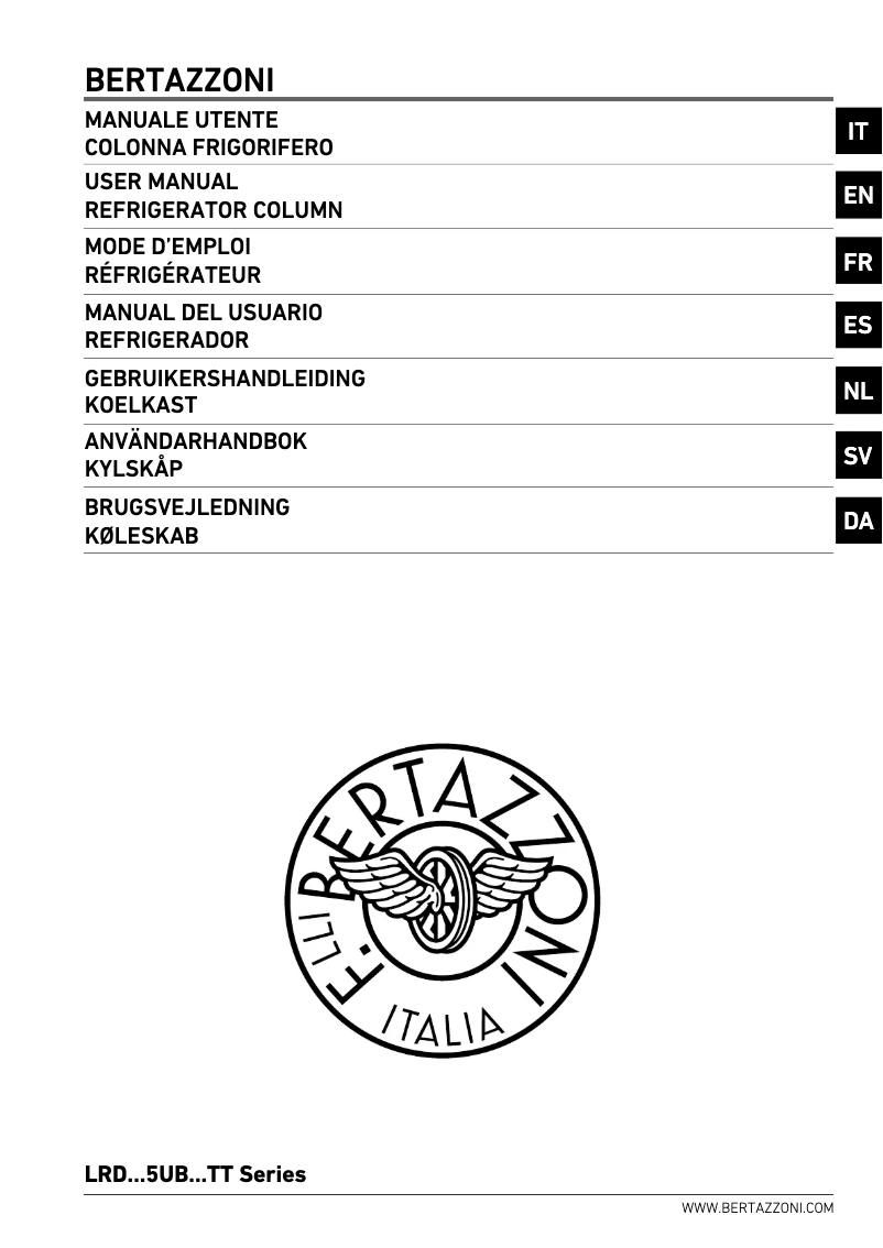 Page 1 de la notice Manuel utilisateur Bertazzoni LRD605UBRPTT