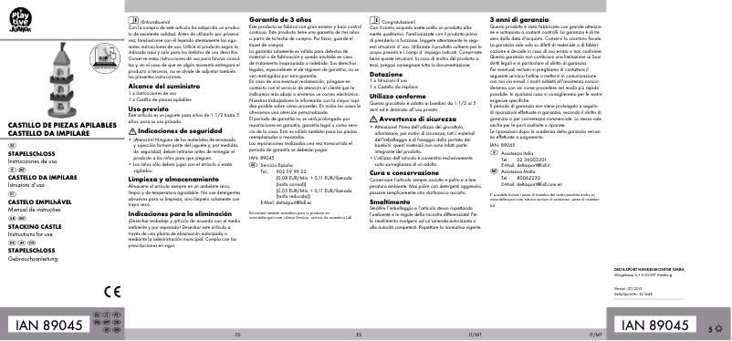 Página 1 del manual Manual de usuario Playtive IAN 89045