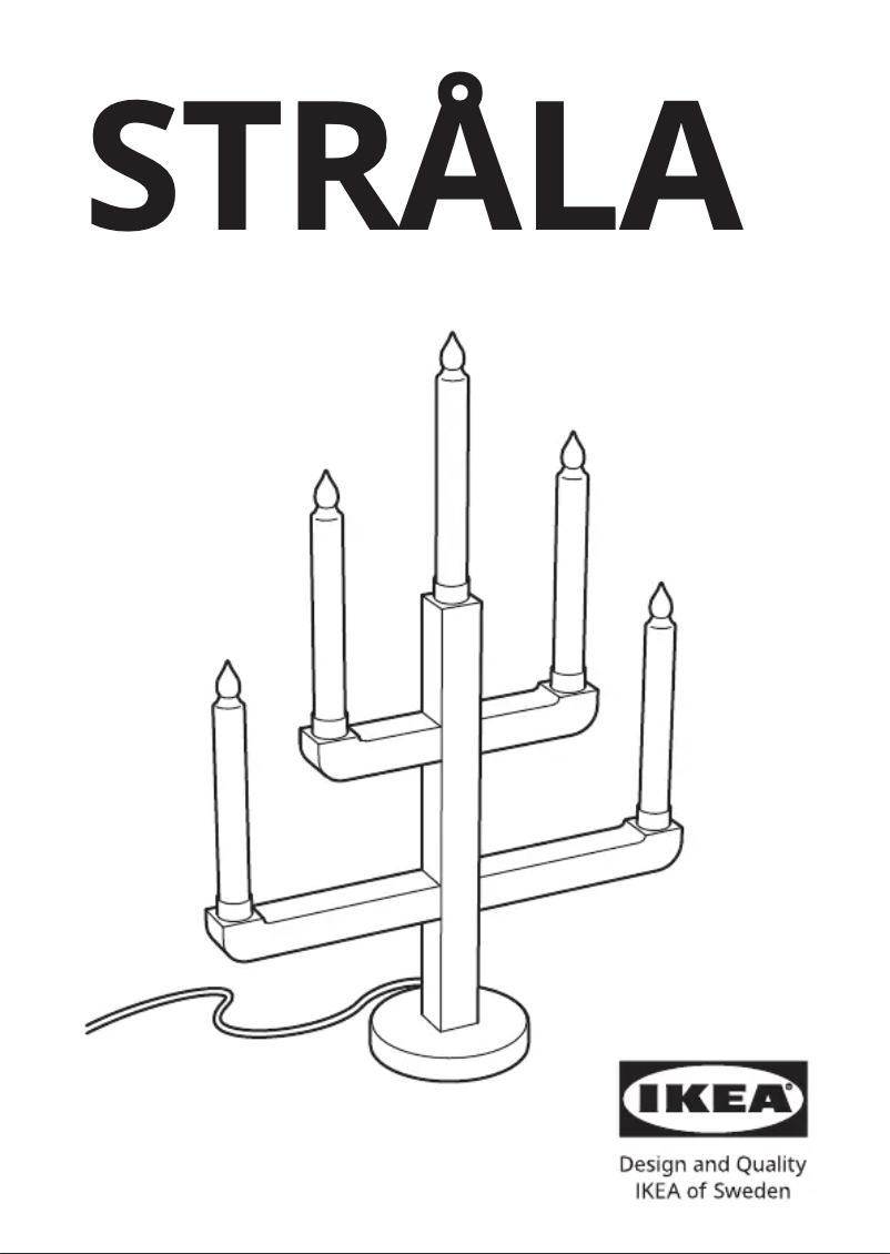 Page 1 de la notice Manuel utilisateur Ikea STRÅLA 005.633.11