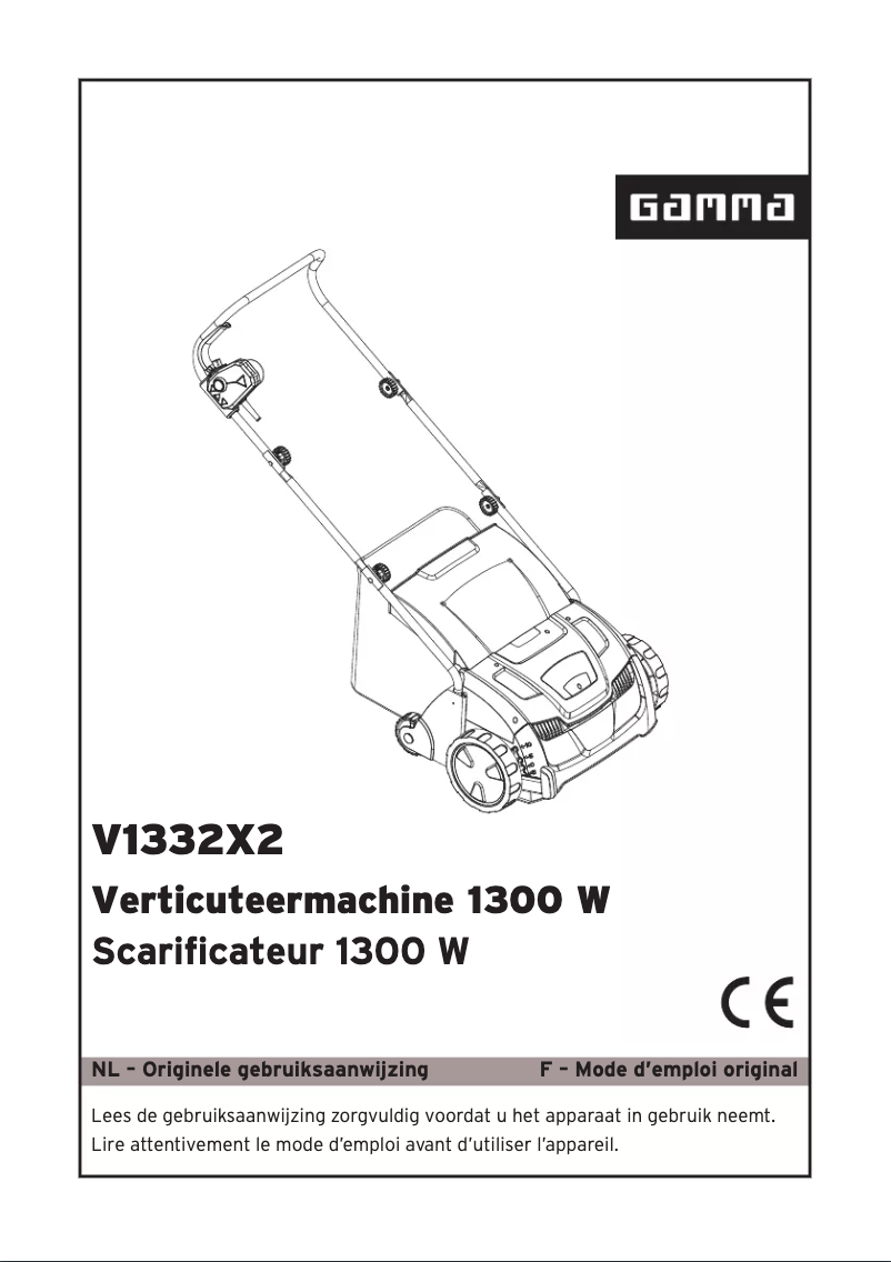 Page 1 de la notice Manuel utilisateur Gamma V1332X2