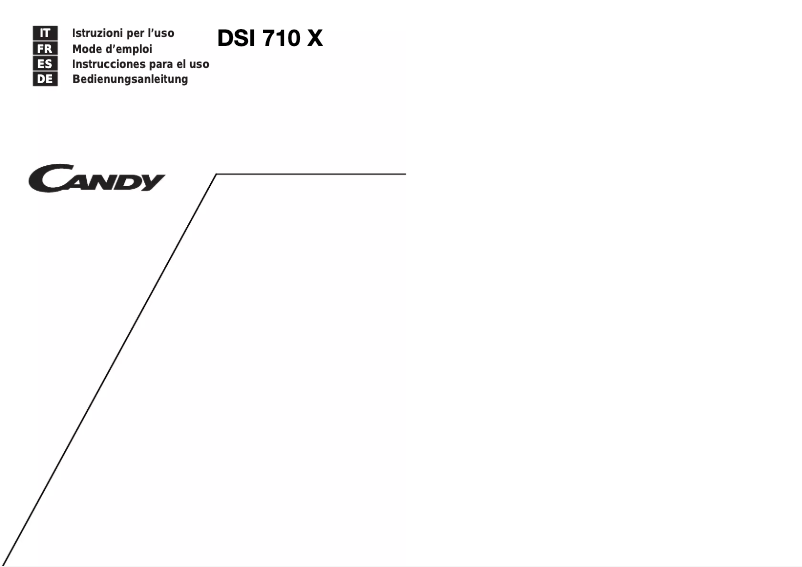 Page 1 de la notice Manuel utilisateur Candy DSI 710
