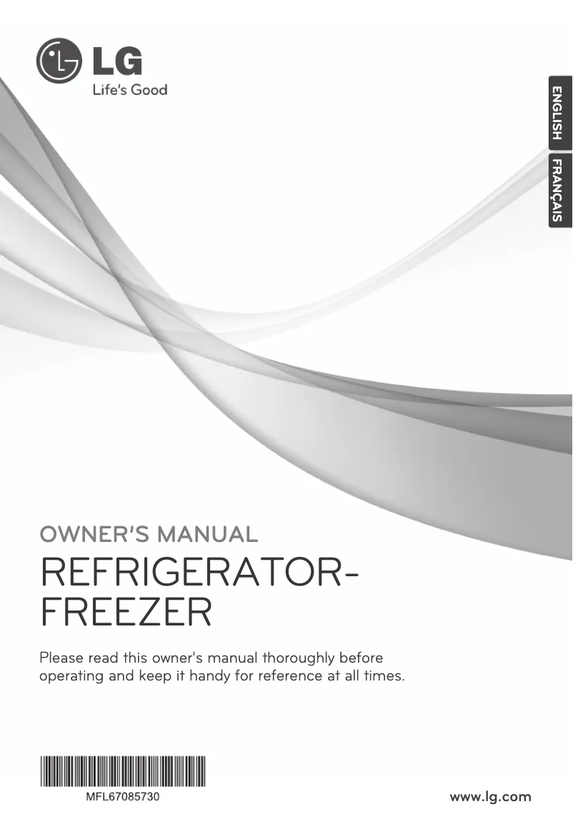 Page 1 de la notice Manuel utilisateur LG GR-B822GBPB