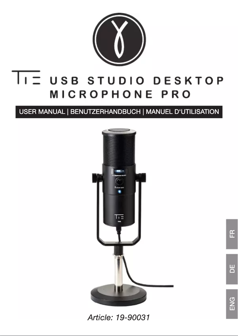 Page 1 de la notice Manuel utilisateur TIE Audio TUR 88 Supernova