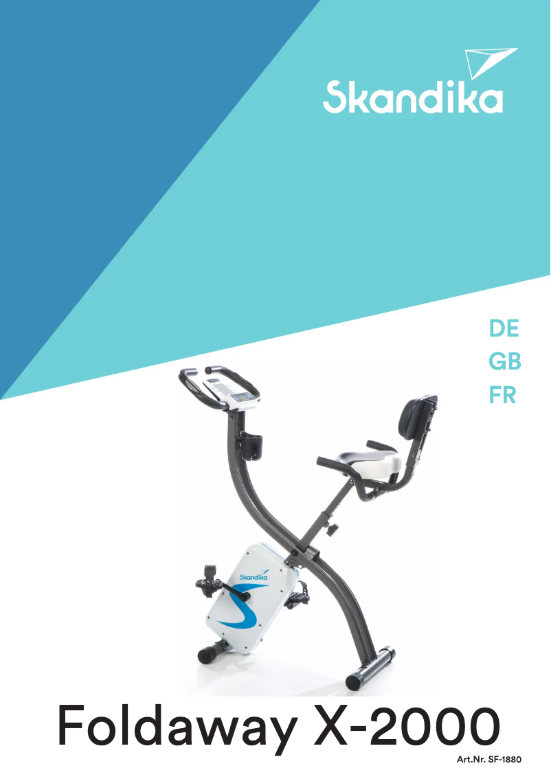 Page 1 de la notice Manuel utilisateur Skandika Foldaway X-2000