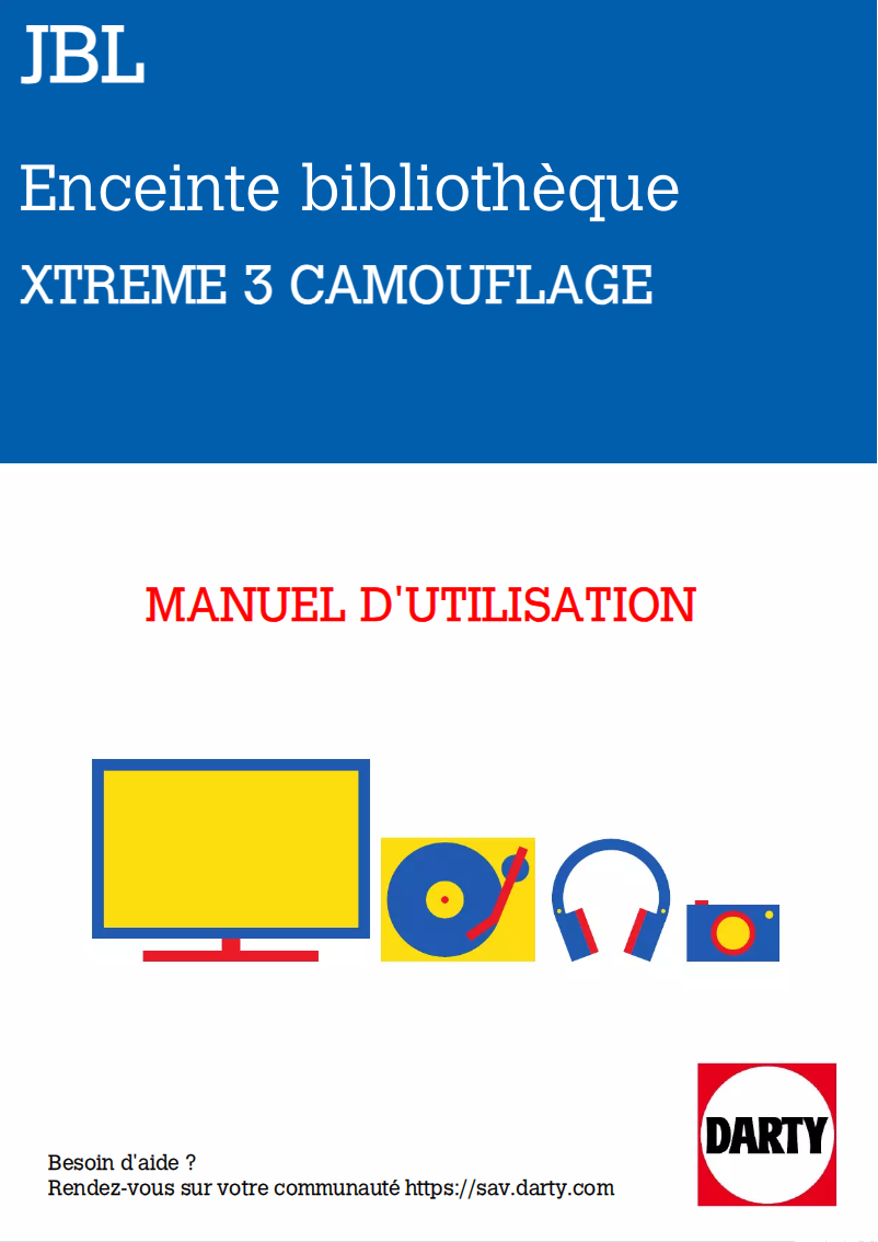 Image de la première page du manuel de l'appareil Xtreme 3